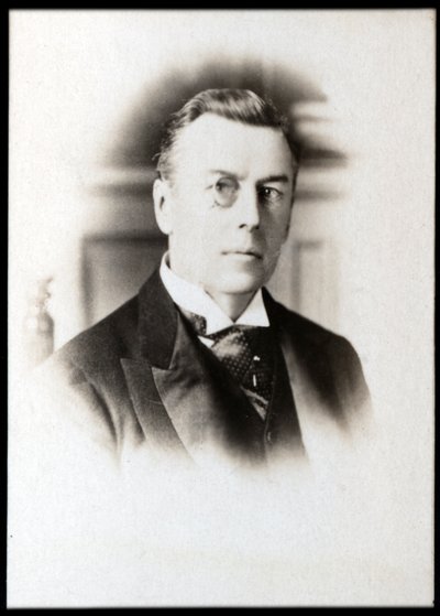 Portret van Lord Joseph Chamberlain (1836-1914), Britse zakenman, politicus en staatsman door French Photographer